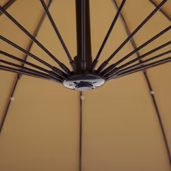 Outsunny 3(m) Cantilever Shanghai Parasol w/ Crank Handle, Cross Base, Khaki - Additional view 5