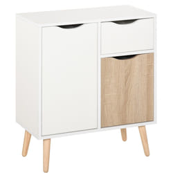HOMCOM Floor Cabinet Storage Cupboard Sideboard with Drawer for Bedroom