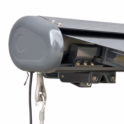 Outsunny 3.5x3m LED Light Cassette Electric/Manual Awning Window Sun Shade Grey - Additional view 7