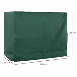 Outsunny 240x133cm 3-Seat Outdoor Garden Swing Chair Cover Water UV Resistant - Additional view 8