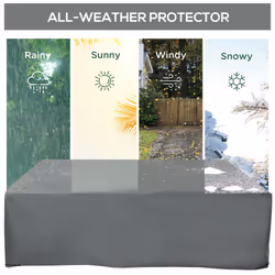 Outsunny 205x192cm Outdoor Garden Furniture Protective Cover Water UV Resistant