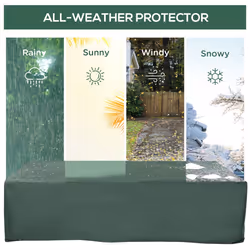 Outsunny 255x142cm Outdoor Garden Furniture Protective Cover Water UV Resistant