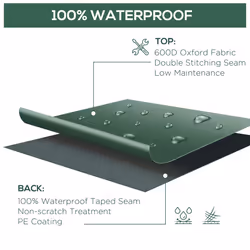 Outsunny 255x142cm Outdoor Garden Furniture Protective Cover Water UV Resistant