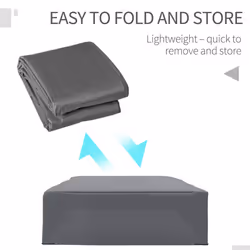 Outsunny 225x210cm Outdoor Garden Furniture Protective Cover Water UV Resistant