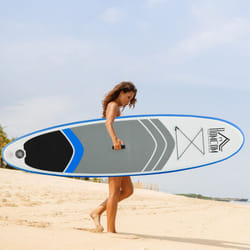 HOMCOM 10ft Inflatable Stand-Up Paddle Board SUP Accessories Carry Bag Blue