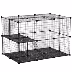 PawHut Pet Playpen DIY Small Animal Cage for Kitten Bunny Chinchilla Pet Mink - Additional view 8