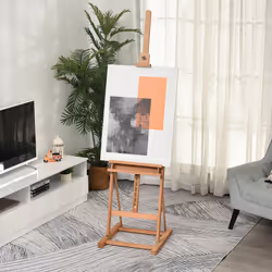 Vinsetto H-Frame Studio Easel Height Adjustable with Canvas Holder Pencil Case