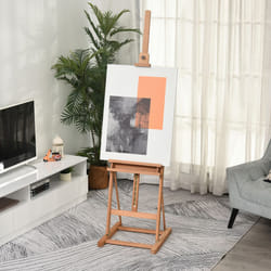Vinsetto H-Frame Studio Easel Height Adjustable with Canvas Holder Pencil Case