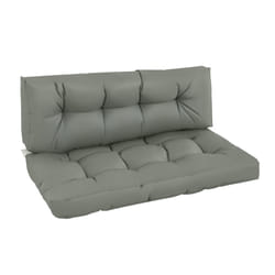 Outsunny 2Pcs Tufted Pallet Cushions Seat Pad Back Cushion Indoor Outdoor