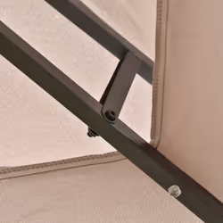 Outsunny 4 x 3(m) Outdoor Gazebo Canopy Garden Pavilion w/ LED Solar Light Khaki