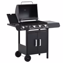 Outsunny Deluxe Gas Barbecue Grill 3+1 Burner Garden BBQ w/ Large Cooking Area - Additional view 8