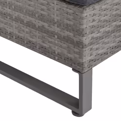 Outsunny 4 PCs Rattan Wicker Sofa Set Conservatory Furniture w/ Side Storage Box - Additional view 7
