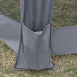 Outsunny 3.2m Pop Up Gazebo Hexagonal Canopy Tent Outdoor w/Sidewalls Grey - Additional view 7