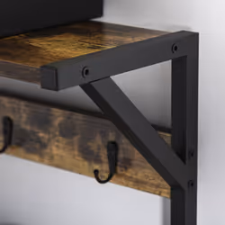 HOMCOM Coat Rack Stand Shoe Storage Bench for Bedroom Living Room