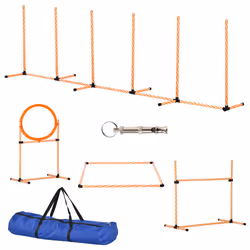 PawHut Pet Agility Training Equipment Dog Jump Hurdle Bar Obedience Training Set - Additional view 8