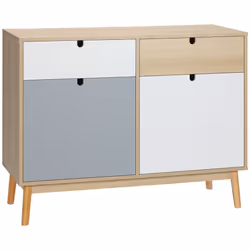 HOMCOM Sideboard Storage Cabinet Kitchen Cupboard with Drawers for Bedroom