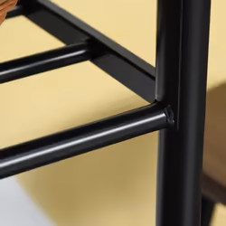 HOMCOM 3-Piece Dining Set with 2 Matching Chairs and 1 Table Black and Oak - Additional view 7