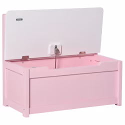 2 In 1 Wooden Toy Box, Kids Seat Bench Storage Chest, 60 x 30 x 50cm - Additional view 5