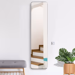 HOMCOM Full Length Mirror Free Standing or Wall Mount Dressing Bedroom Black - Additional view 6