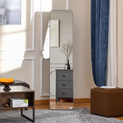 HOMCOM Full Length Mirror Free Standing or Wall Mount Dressing Bedroom Black - Additional view 7