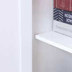 HOMCOM Accent Floor Storage Cabinet Kitchen Cupboard with 2 Large Doors - Additional view 6