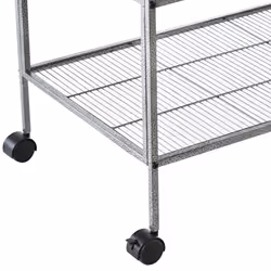PawHut Double Rolling Bird Cage with Removable Metal Tray and Storage Shelf - Additional view 6