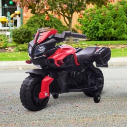 HOMCOM Kids 6V Electric Motorcycle Ride-On Toy Battery 18 - 48 months Red