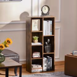 HOMCOM Bookcase Modern Bookshelf Display Cabinet for Home Office Study
