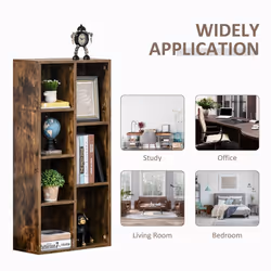 HOMCOM Bookcase Modern Bookshelf Display Cabinet for Home Office Study - Additional view 5