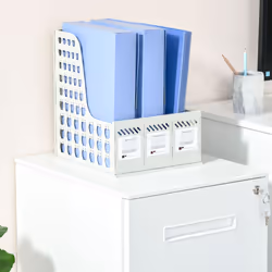 Vinsetto Mobile Lockable File Cabinet w/ Adjustable Hanging File Folder, White