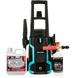 Pressure Washer 1.6kW Car & Patio Cleaning Kits - Cherry Snow Foam 1L & Karcher Snow Foam Lance