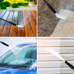 Pressure Washer 1.6kW Car & Patio Cleaning Kits - Rotary Brush & Patio Cleaning Brush Attachment