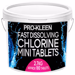 Stabilised Chlorine Fast Dissolving Mini Tablets - 1 x 180 Tablet Tub*