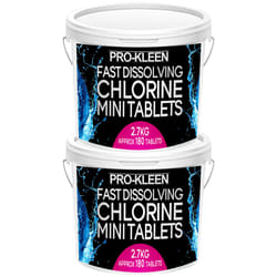 Stabilised Chlorine Fast Dissolving Mini Tablets - 2 x 180 Tablet Tub*