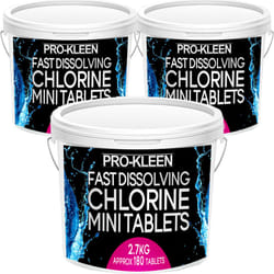 Stabilised Chlorine Fast Dissolving Mini Tablets - 3 x 180 Tablet Tub*