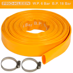 Heavy-Duty Layflat Yellow Hose Pipe PVC - 10M