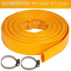 Heavy-Duty Layflat Yellow Hose Pipe PVC - 10M