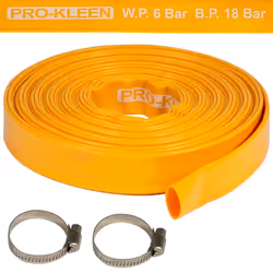 Heavy-Duty Layflat Yellow Hose Pipe PVC - 15M