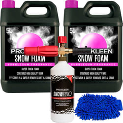 Pro-Kleen Bubblegum Snow Foam 10L Detailing Kits - 1 x ProKleen Karcher Lance & Mitt