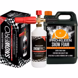 ProKleen Pressure Washer Car & Patio Cleaner 2.2kW - Orange Snow Foam, Microfibre Kit, Snow Foam Lance & Pressure Washer Accessories