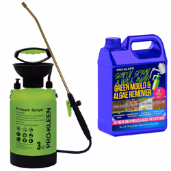 Garden Sprayer Pump Action Patio Cleaner Kits - 3L, ProKleen Simply Spray & Walk Away Patio Cleaner 1 x 5L
