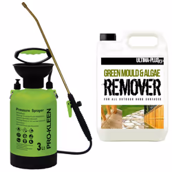 Garden Sprayer Pump Action Patio Cleaner Kits - 3L, Ultima Plus XP Super Concentrate Patio Cleaner 1 x 5L