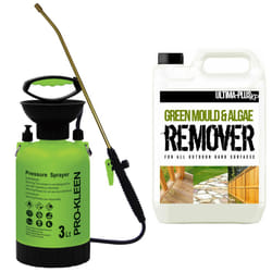 Garden Sprayer Pump Action Patio Cleaner Kits - 3L, Ultima Plus XP Super Concentrate Patio Cleaner 1 x 5L