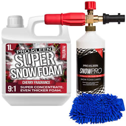 Super Concentrate Snow Foam Car Shampoo Kits - Cherry 1 x 1L, 1 x Pro-Kleen Karcher Lance & Mitt