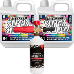 Super Concentrate Snow Foam Car Shampoo Kits - Bubblegum 2 x 1L, 1 x Pro-Kleen Karcher Lance