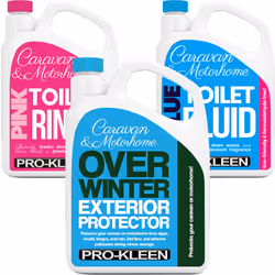 Caravan Over Winter Exterior Protector & Chemical Toilet Cleaner Fluid