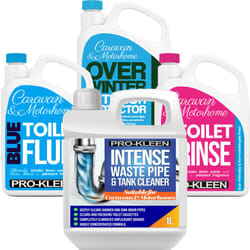 Caravan Over Winter Exterior Protector & Toilet & Pipe Cleaner Kit