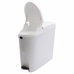 4 x White Pedal Operated Sanitary Bin 20 Litre Capacity