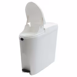 3 x White Pedal Operated Sanitary Bin 20 Litre Capacity