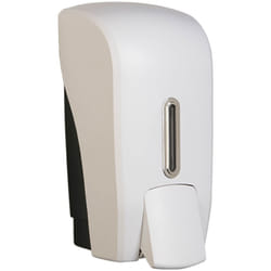 Halo ABS Plastic Liquid Lockable 1L Soap Dispenser - Silver